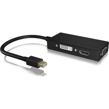 Elektrická zásuvka ICY BOX Monitor adaptér [1x mini DisplayPort zástrčka - 1x DVI, VGA zásuvka, HDMI zásuvka] IB-AC1032, Mini DisplayPort™