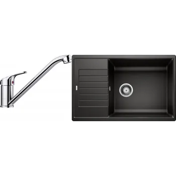 Granitový dřez Set RS Blanco Zia XL 6 S Compact + Blanco Daras (antracit + chrom)