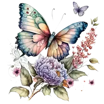 Nažehlovací obrázek - barevní motýli VI (9,5 x 10,15 cm)