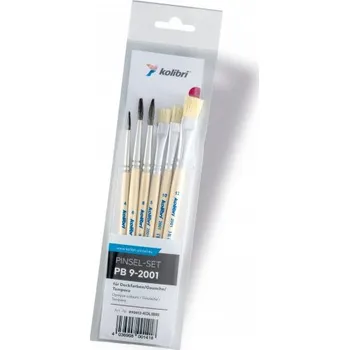 Umělecký štětec Kolibri sada plochých a kulatých štětců 9/2001