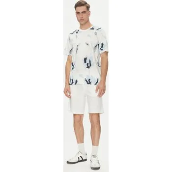 Pánské kraťasy Jack & Jones Šortky z materiálu Jaiden 12274968 Bílá Relaxed Fit XS