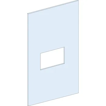 Rozvaděč PismaSeT-P, čelní panel, Compact NSX/NSX Vigi100-4pólový, pevná montáž, vertikální, šířka = 250 3 mm, výška = 9 modulů S