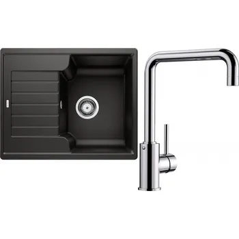 Granitový dřez Set RS Blanco Zia 40 S + Blanco Mili (antracit + chrom)