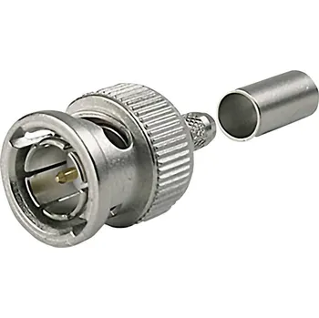 Elektrická zásuvka Telegärtner 100023508 100023508 HDTV BNC konektor zástrčka, rovná 75 Ω 1 ks