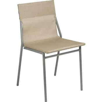 Profi venkovní židle bez područek HORIZON 8 ks šedý rám BatylineDUO hnědá Noisette