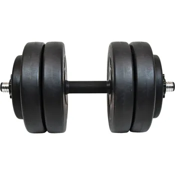Činka nakládací LIFEFIT® jednoruční 23 kg, vinyl-cement, 30mm tyč/6x kotouč
