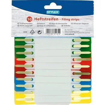 Lepicí páska Pásky do rychlovazačů 10 ks, mix barev