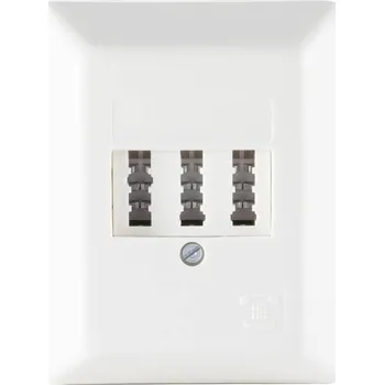 Elektrická zásuvka Shiverpeaks BS74050W zásuvka telefonu Telefon na omítku bílá