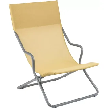 Zahradní lehátko Profi lehátko Lounger HORIZON BatylineDUO žlutá Safran