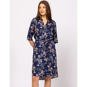 Dámské šaty Heavy Tools dámské šaty se vzorem Vetlara tmavě modré Velikost: XL