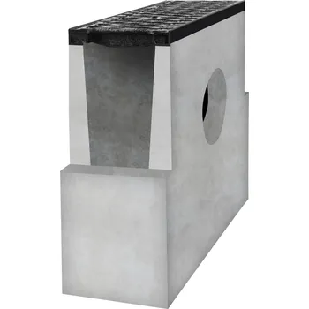 Odvodňovací žlab Sběrná betonová vpusť BIELBET E600 s litinovou mříží 500 x 250 x 700 mm 300 mm