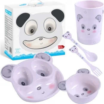 dětská jídelní sada Sada dětského nádobí 5D pro děti - Panda