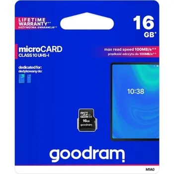 Paměťová karta Karta paměťová GOODRAM micro SD 16 GB