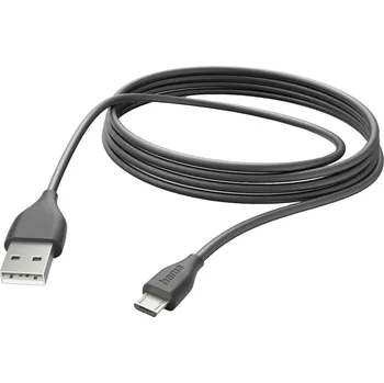 Mobilní telefon Hama Nabíjecí kabel USB USB 2.0 USB-A zástrčka, USB Micro-B zástrčka 3.00 m černá 00201588