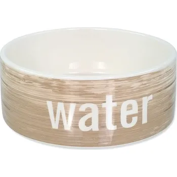 Miska pro psa Dog Fantasy Miska keramická vzor dřevo 770 ml