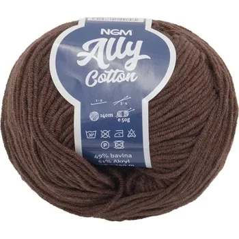 Ally cotton 50g - 059 tm.hnědá