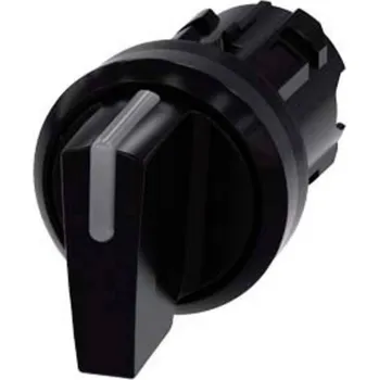 vypínač Siemens 3SU10022BL100AA0 3SU1002-2BL10-0AA0 kloubový spínač otočný přepínač černá 2 x 45 ° 1 ks
