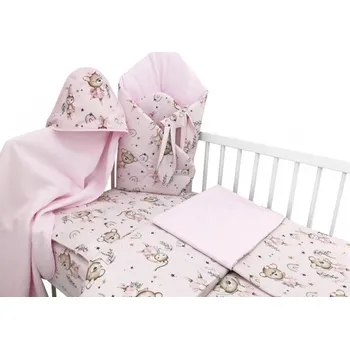 Povlečení 6-ti dílná výhod. sada s dárkem pro miminko, 135 x 100 cm, Little Balerina - růžová, Velikost povlečení 135x100