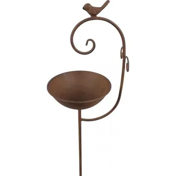 Zahradní dekorace Zápich pítka s ptáčkem