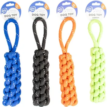 Hračka pro psa Hračka lano kolík s poutkem mix 34 cm Duvo+