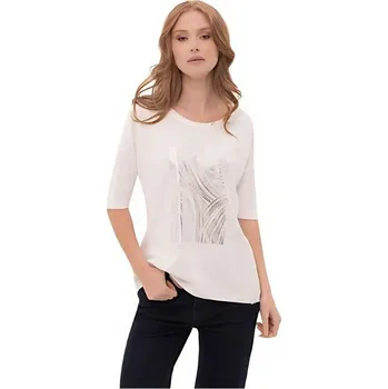 Dámské tričko Dámské triko s krátkým rukávem VOLCANO-FEST-100-WHITE Bílá M