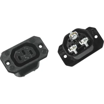 Elektrická zásuvka Bachmann 917.171 IEC zástrčka C13/C14 796 zásuvka Počet kontaktů: 2 10 A černá 1 ks