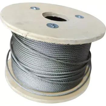 Horolezectví Nerezové lanko 1,5mm ,7x7, nosnost 40kg, nerez A4, DIN 3055 - cena za metr