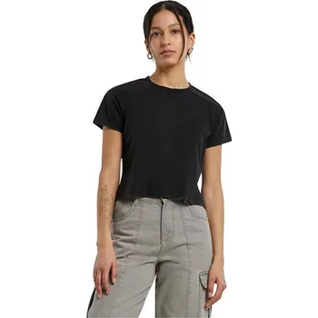 Dámské tričko Build Your Brand Dámské vintage crop tričko BY305 Black S