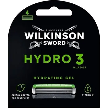 Péče o vousy WILKINSON Hydro3 Black 4 ks