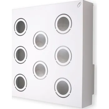 Obraz Obraz z živých rostlin Hub 50x50 cm pro 8 rostlin, bez substrátu, neosázený, bílá - Zachraň Produkt