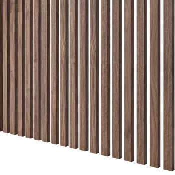 Obklad Lamele 3D Lamely ÚZKÉ - OŘECH DÝHA, 30 x 18 x 2750 mm Broušený - olejovaný