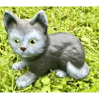 Zahradní dekorace Keramická kočička color