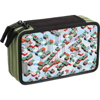 Penál Školní penál třípatrový Games