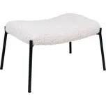 Nordic Experience Podnožka Armat z umělé kožešiny, bílá/černá