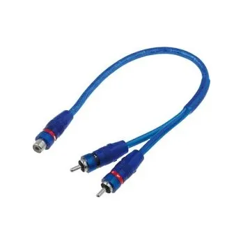 Audio kabel 4CARMEDIA Rozdvojka RCA - CINCH pro aktivní subwoofer, k zesilovači