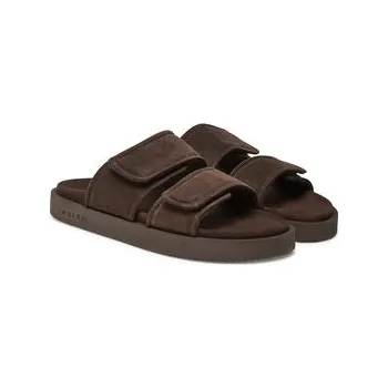 Pánské pantofle Nazouváky Inuikii Suede Double Band 50102-510 Hnědá 44