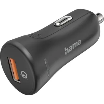Mobilní telefon Hama USB nabíječka, 1x USB A , 19.50 W, QC 3.0, černá