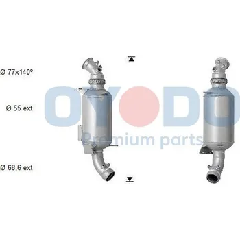 Filtr pevných částic Filtr sazových částic, výfukový systém OYODO 20N0019-OYO