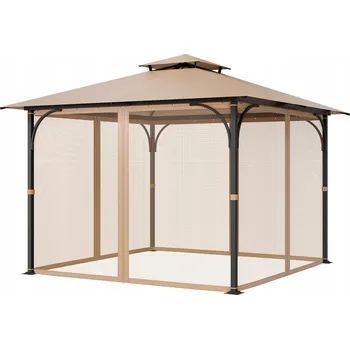 Zahradní altán Pavilon Vevor se 4 stěnami, 2,75 x 2,75 x 2,1 m