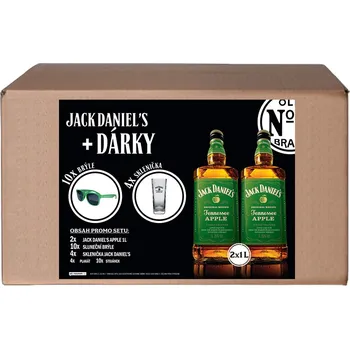 Whisky Jack Daniel's Set Jack Daniel's Apple 2x1l + brýle a sklo