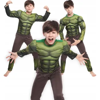 Karnevalový kostým KOSTÝM PŘEVLEK MUTANT KOSTÝM SUPERHRDINA NA KARNEVALOVÝ PLES 134 140