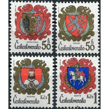 Poštovní známka Českosloveská pošta (1984) č. 2634 - 2637 ** - Československo - Znaky československých měst