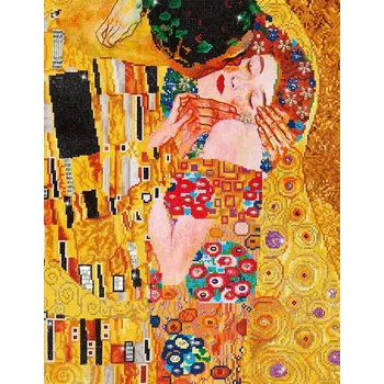 Diamantové malování DIAMOND DOTZ Polibek (Gustav Klimt)