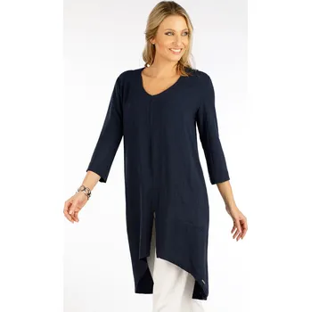 Dámská tunika Litex Dámská tunika s 3/4 rukávem 5F093 noční modrá M
