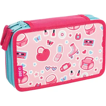 Penál Školní penál dvoupatrový Pinky