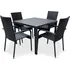 Zahradní sestava Zahradní jídelní set Viking M + ratanová židle Paris 4 + 1 antracit