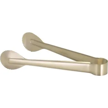 Kuchyňské náčiní Kleště na led nerezové 19 cm champagne