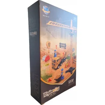 ostatní stavebnice Stavebnice Malý Inženýr DIY: Jeřáb a Míchačka na Beton, 33 dílů