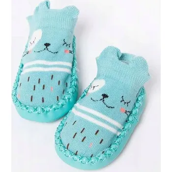 Capáčky Elastické Papuče do jeslí Capáčky Tyrkysové 13 cm 6-12 měsíců EU 18/19