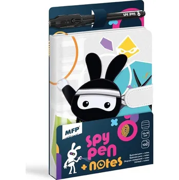 Blok s magnetem SPY NOTES - černý - 7510188